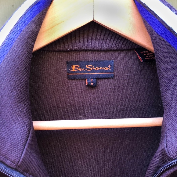 Ben Sherman Brown Argyle Full Zip Cardigan - Picture 4 of 8